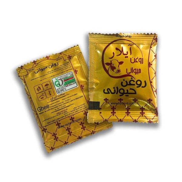 روغن حیوانی تک‌ نفره آیلار 5 گرم کارتن 1000 عددی