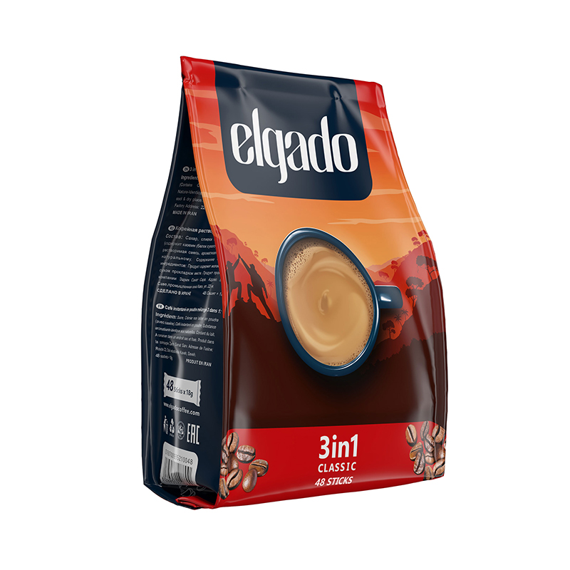 کافی میکس 3in1 classic الگادو 18 گرم بسته 48 عددی