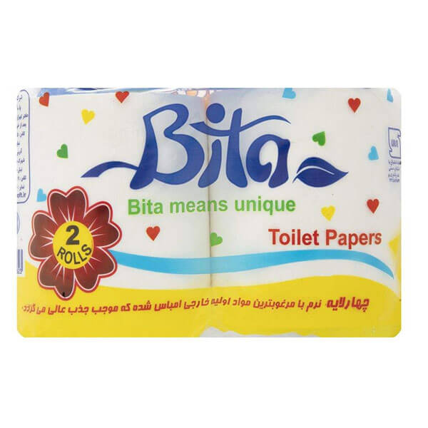 دستمال توالت بی تا بسته 2 عددی