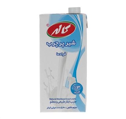 شیر پرچرب فرادما کاله 1 لیتر باکس 12عددی