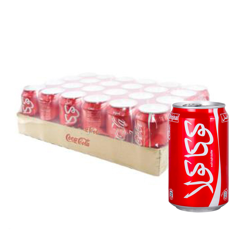 نوشابه قوطی کوکاکولا 330 میلی لیتر باکس 24 عددی