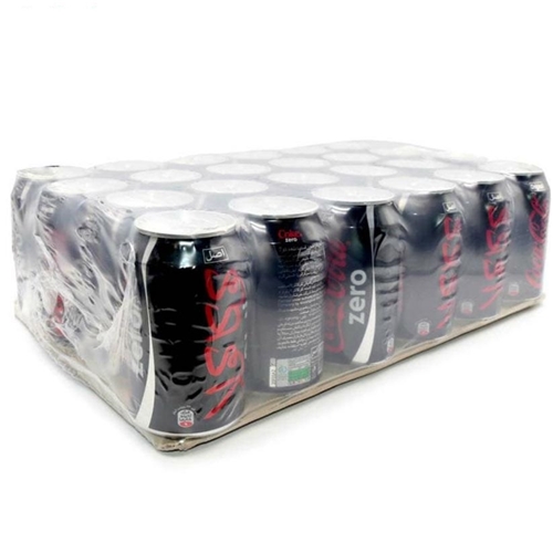 نوشابه قوطی زیرو کوکاکولا 330 میلی لیتر باکس 24 عددی