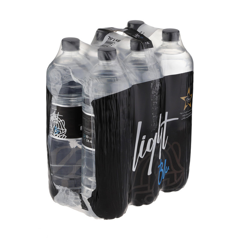 آب آشامیدنی لایت بلو 1.5 لیتر باکس 6 عددی