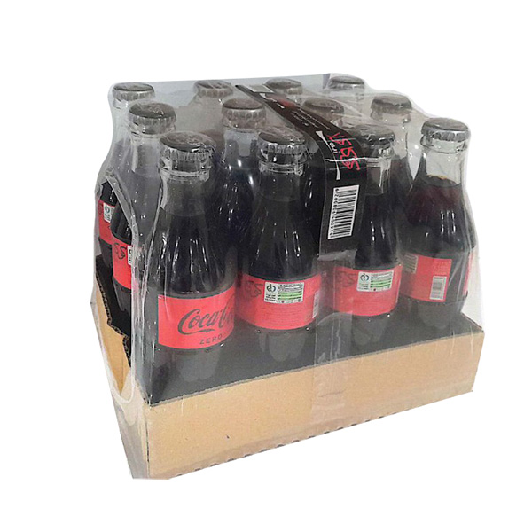 نوشابه شیشه ای زیرو کوکاکولا 250 میلی لیتر باکس 12 عددی